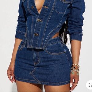 Break Free Denim SKIRT ONLY